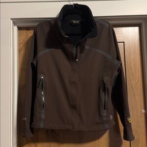 Mountain Hardware Conduit Soft-shell Jacket Womens S Brown outdoor Ski Snowboard